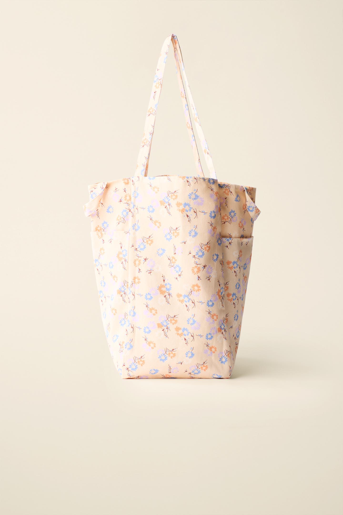 Женская сумка Zara Floral Print Cotton Bag Created BY Caramel London, цвет: Разноцветный — фото 4
