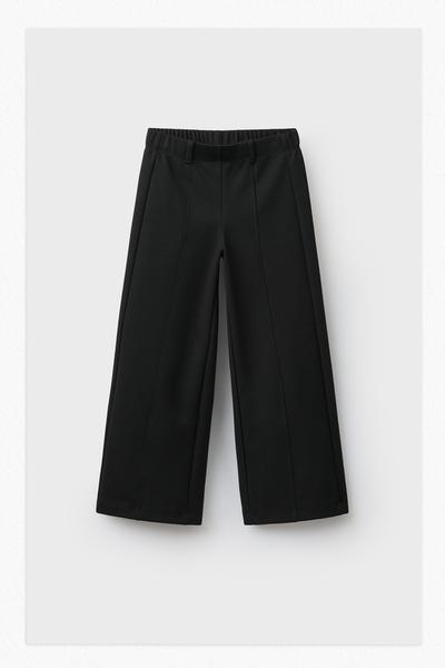PANTALON EN MAILLE POINT ROMA À JAMBES LARGES