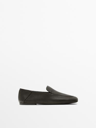 Mocasín soft piel - Marrón de Zara