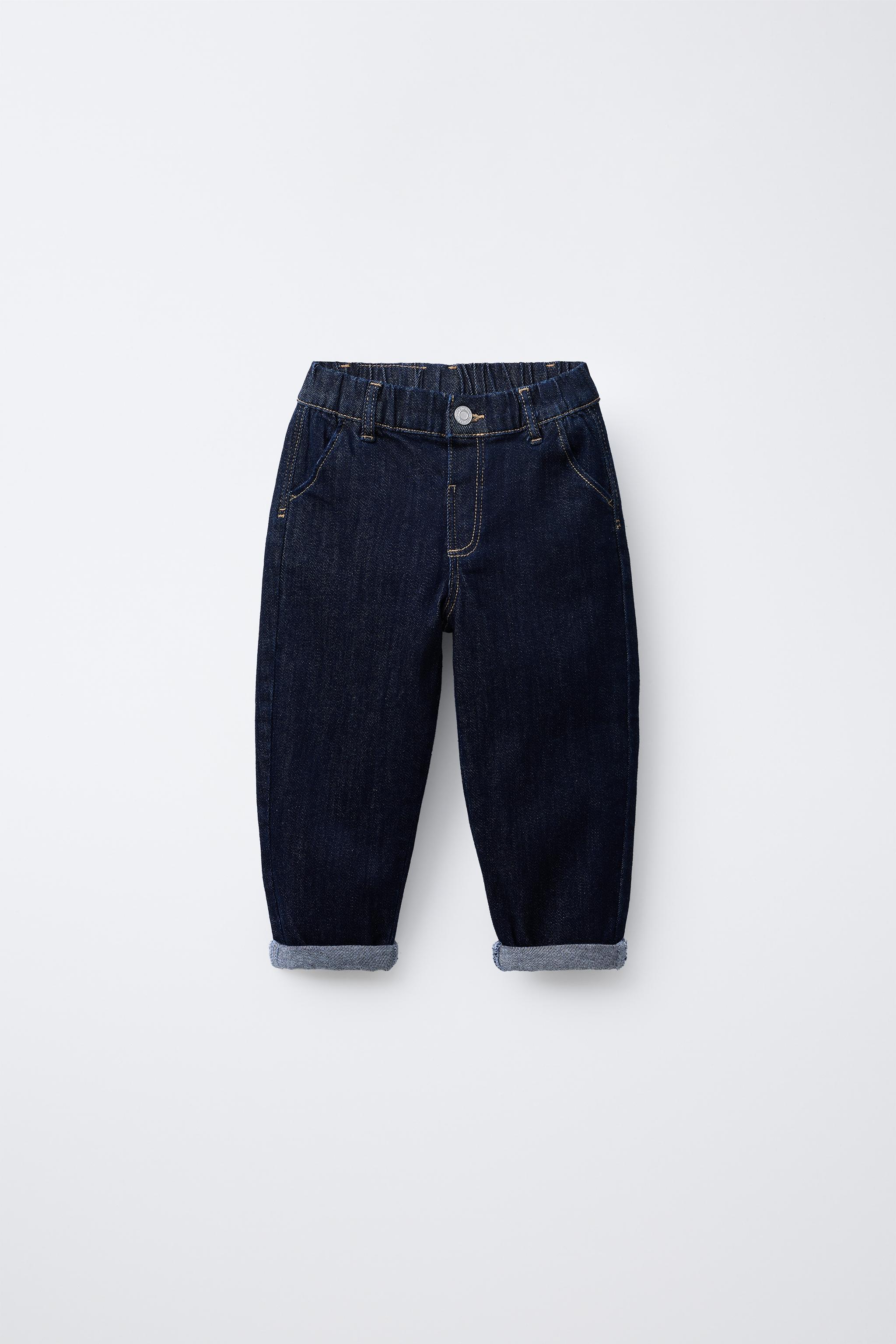 COMFORT BAGGY DENIM PANTS - Mid-blue | ZARA United States