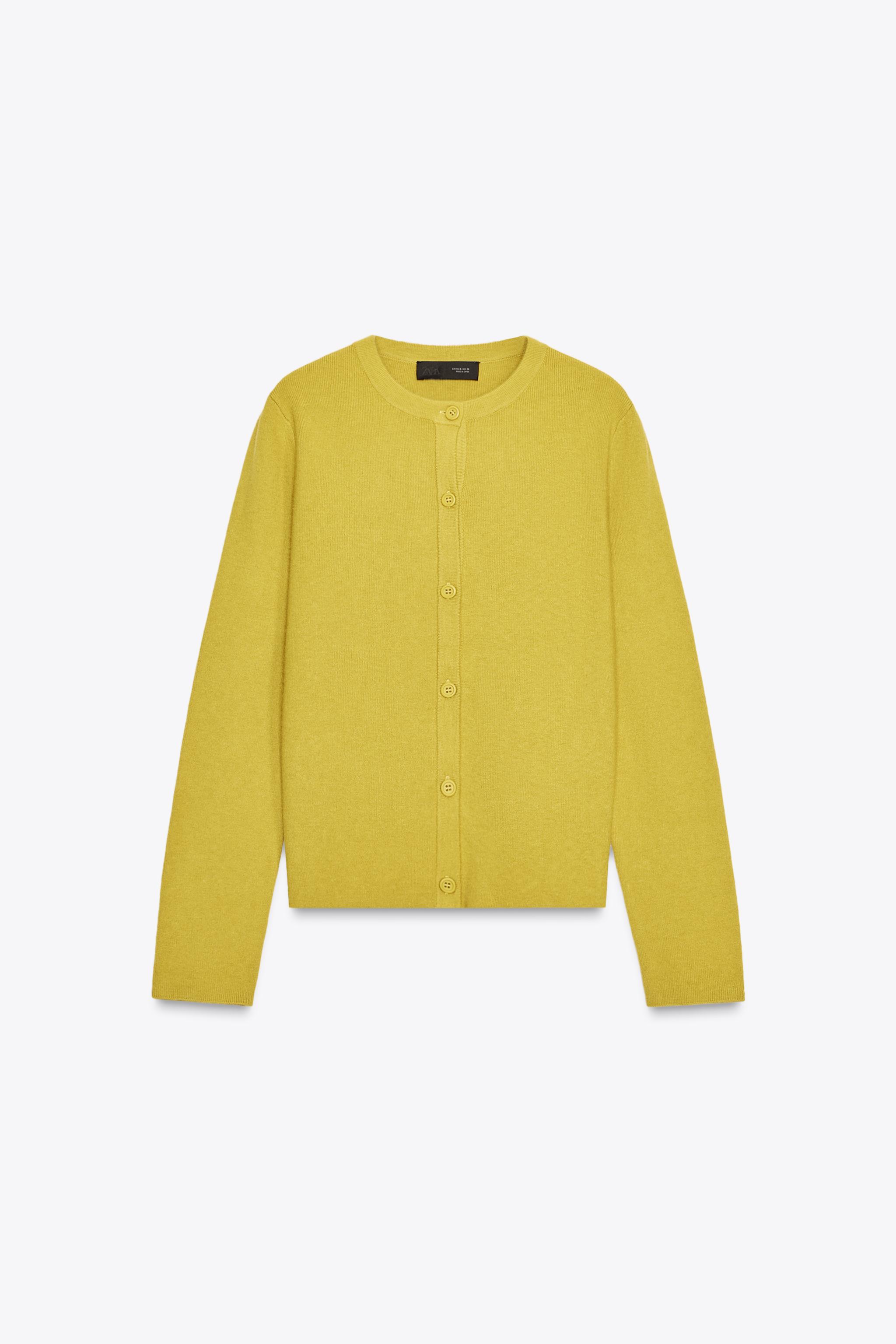 トップス cardoncello1piu1uguale3 CARDIGAN WH BASIC KNIT BUTTON CARDIGAN - Navy blue | ZARA United States