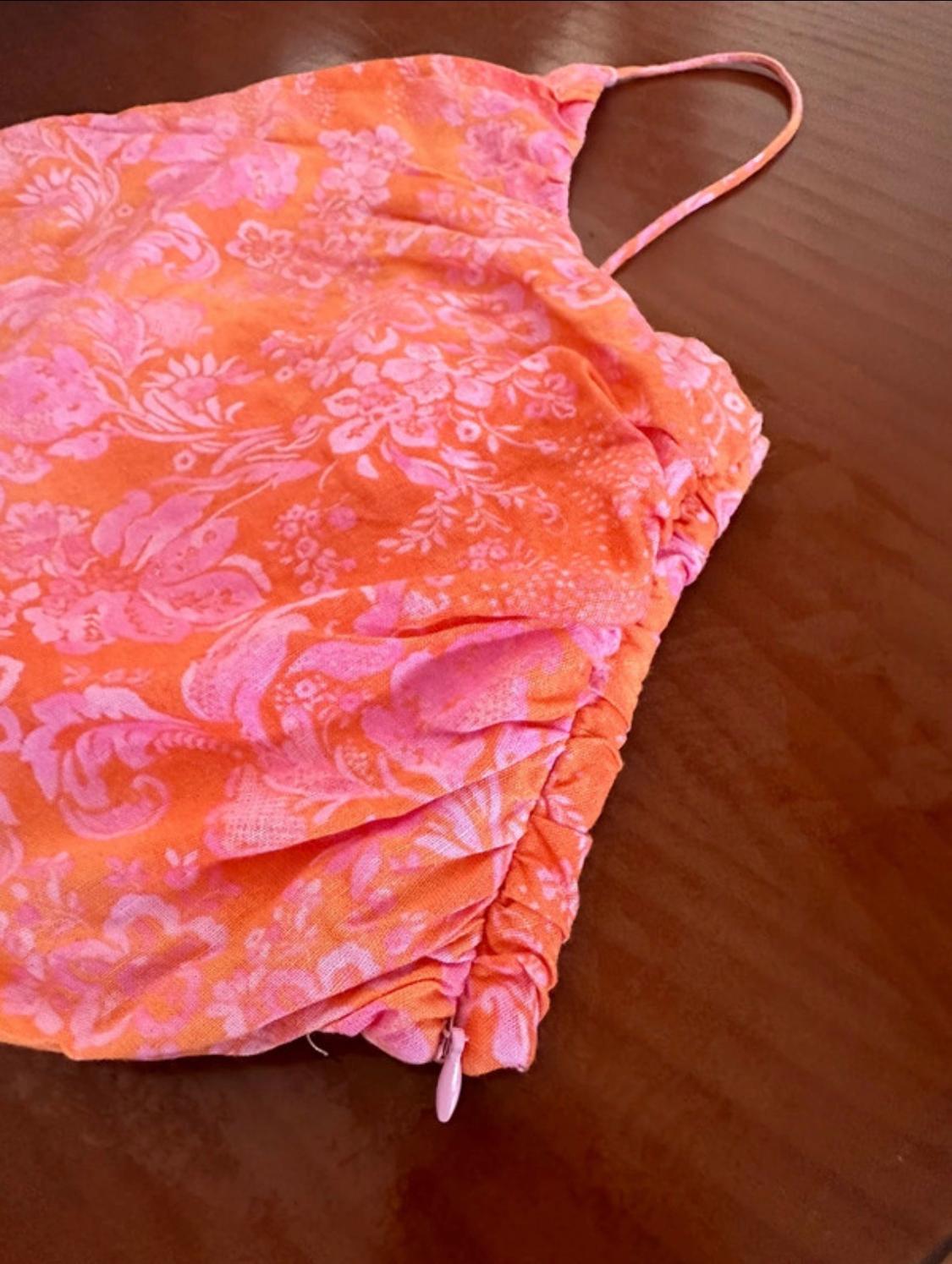 LINEN BLEND CROP TOP - Image 3