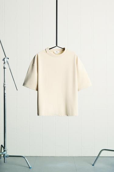 LIMITED EDITION INTERLOCK T-SHIRT - camel by Zara - Image 0