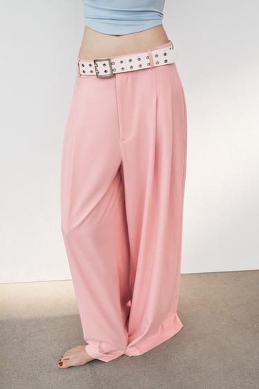 PANTALON À PINCES - Rose moyen de Zara
