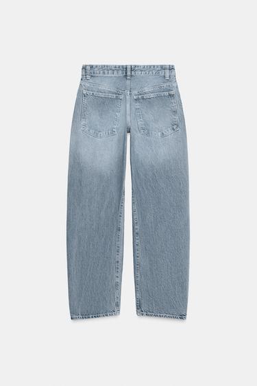 JEAN TRF COURT COUTURES DÉCALÉES TAILLE BASSE - Bleu de Zara - Image 7