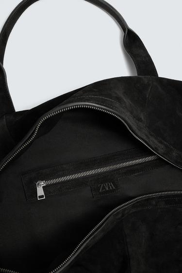 SAC DE VOYAGE EN CUIR ÉDITION LIMITÉE - Noir de Zara - Image 5