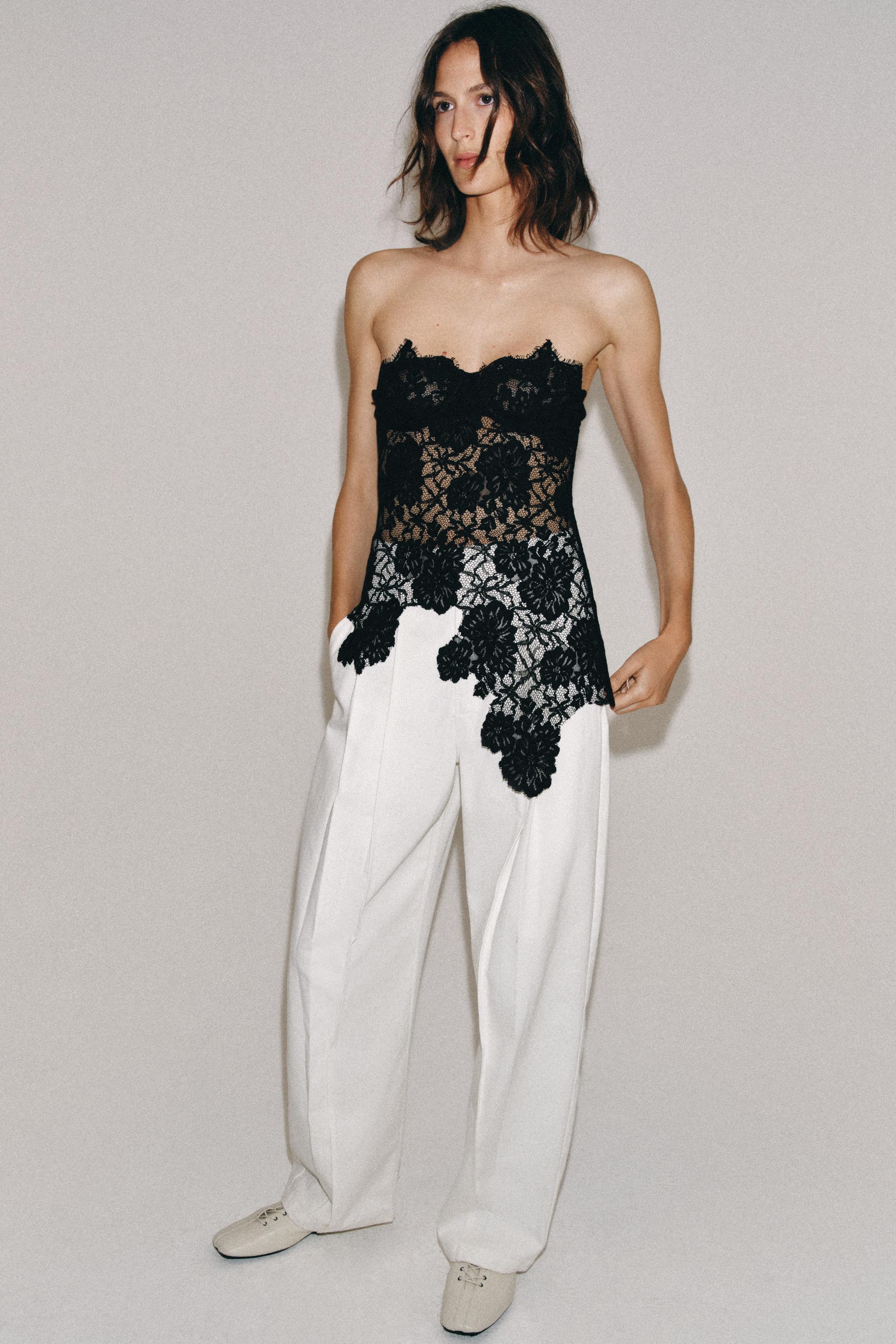 Zara ZW COLLECTION DANTEL KORSE görsel 4