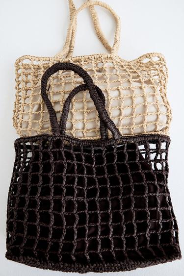 BRAIDED MINI  TOTE BAG - Brown by Zara