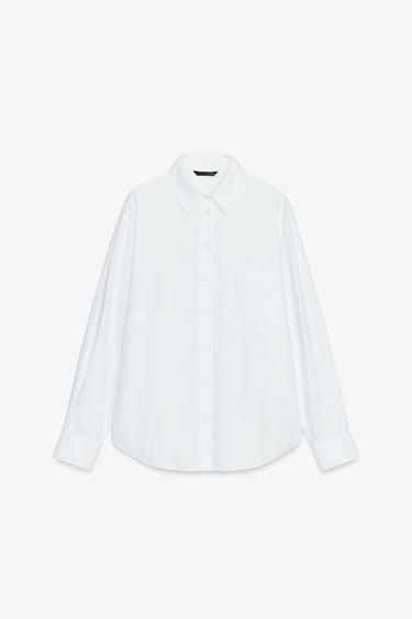OXFORD BASIC SHIRT WITH POCKET - White by Zara - Image 0