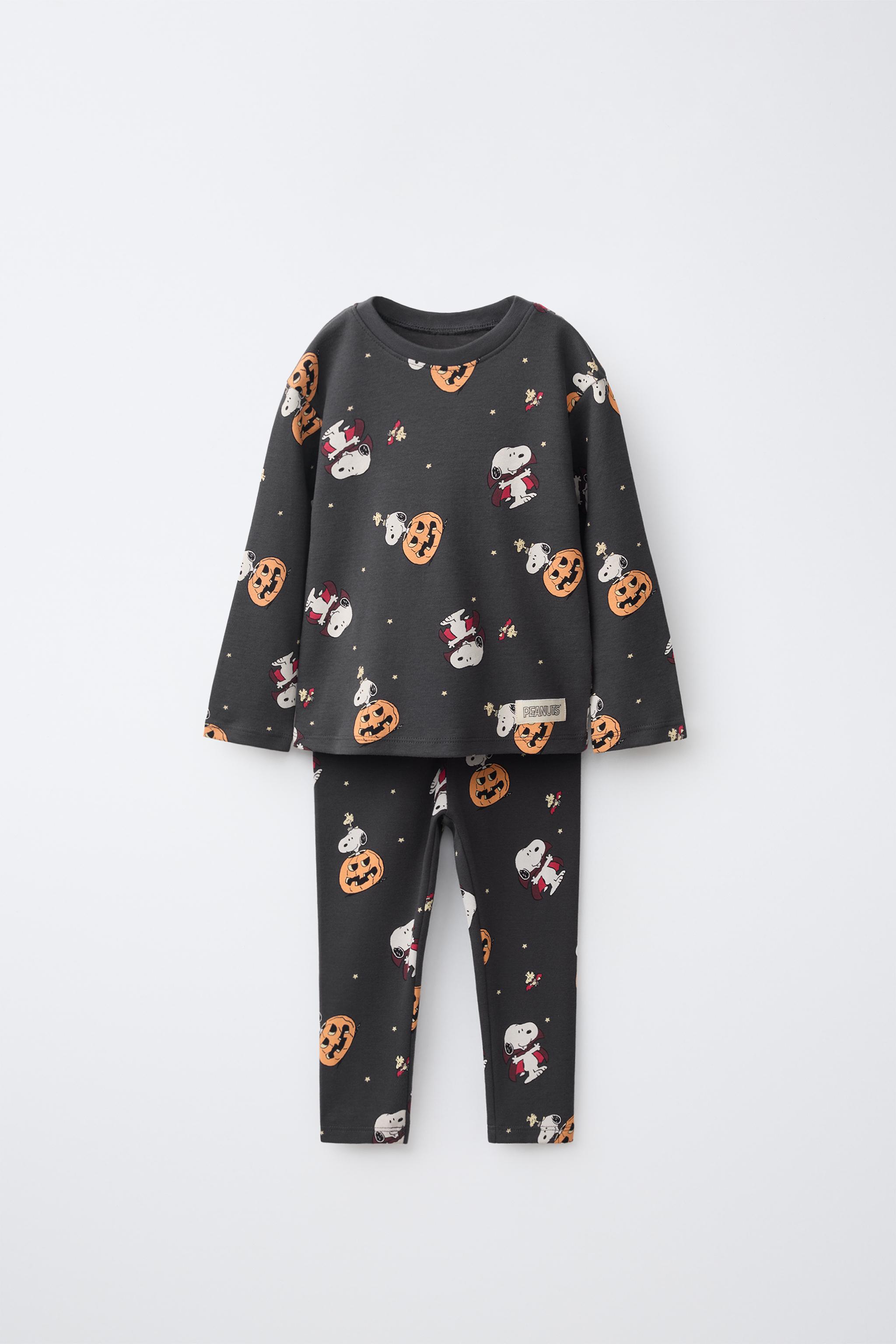 1 1/2–6 YEARS / PUMPKIN AND SNOOPY PEANUTS™ PYJAMAS - Anthracite