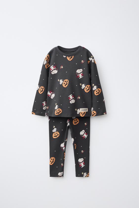 1 1/2–6 YEARS / PUMPKIN AND SNOOPY PEANUTS™ PYJAMAS - Anthracite grey by Zara - Image 0
