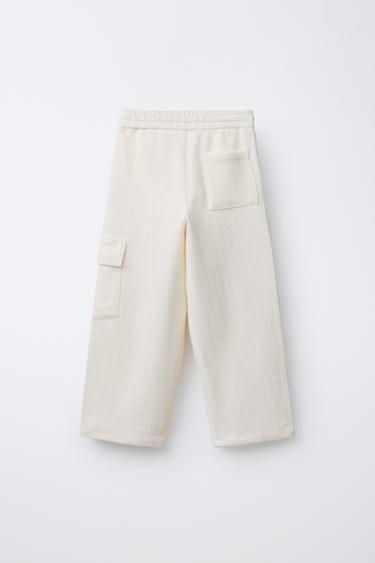 PANTALÓN CARGO ESTRUCTURA - Crudo de Zara