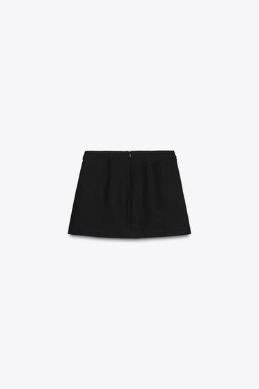 JUPE-PANTALON À CEINTURE - Noir de Zara - Image 7