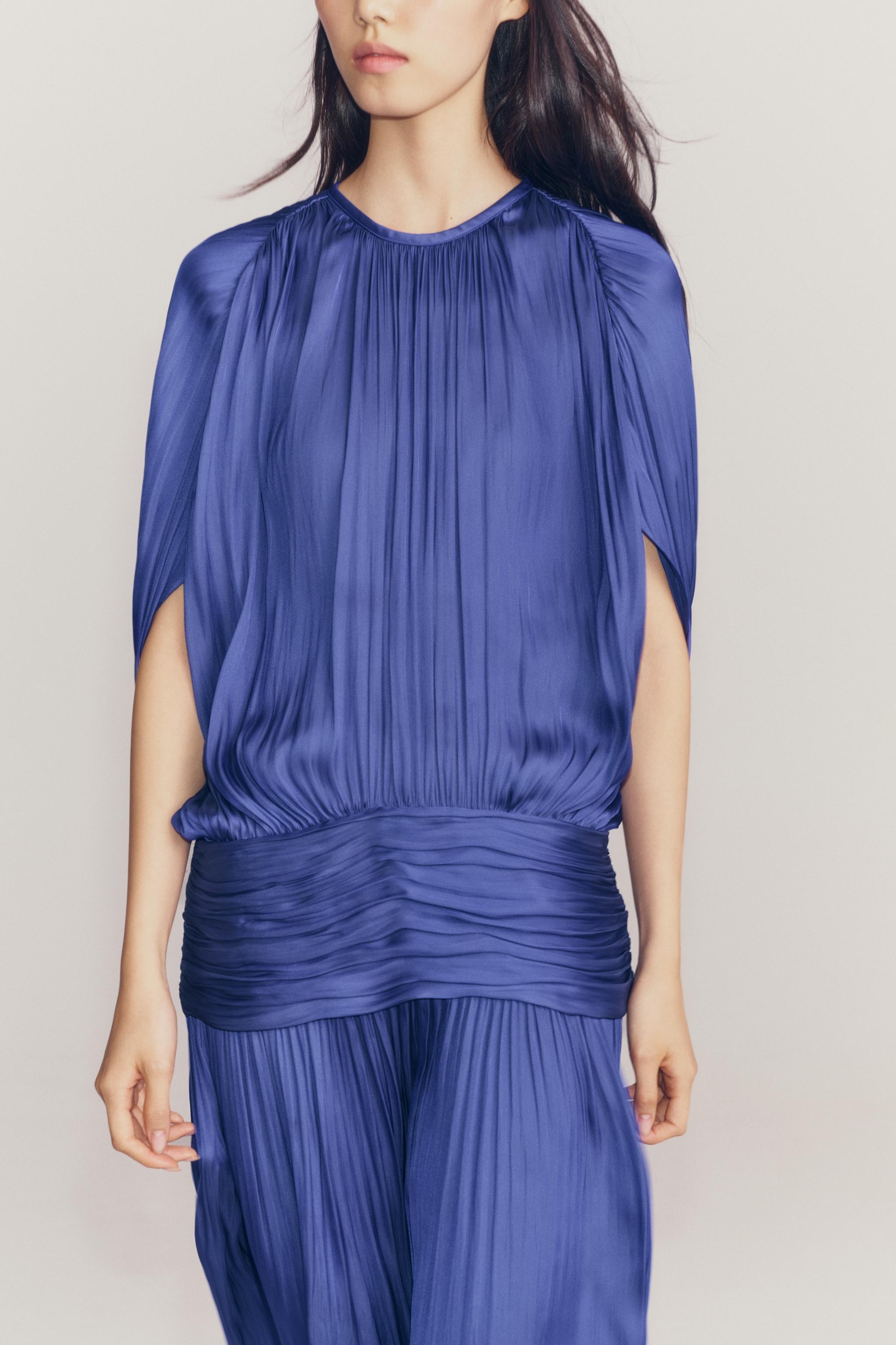 Женские платья Zara ZW COLLECTION DRAPED SASH DRESS — фото 5
