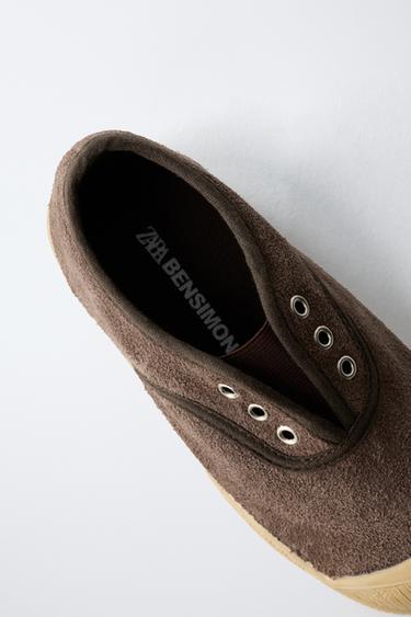 TENNIS EN CUIR BENSIMON ® X ZARA - Marron de Zara - Image 6