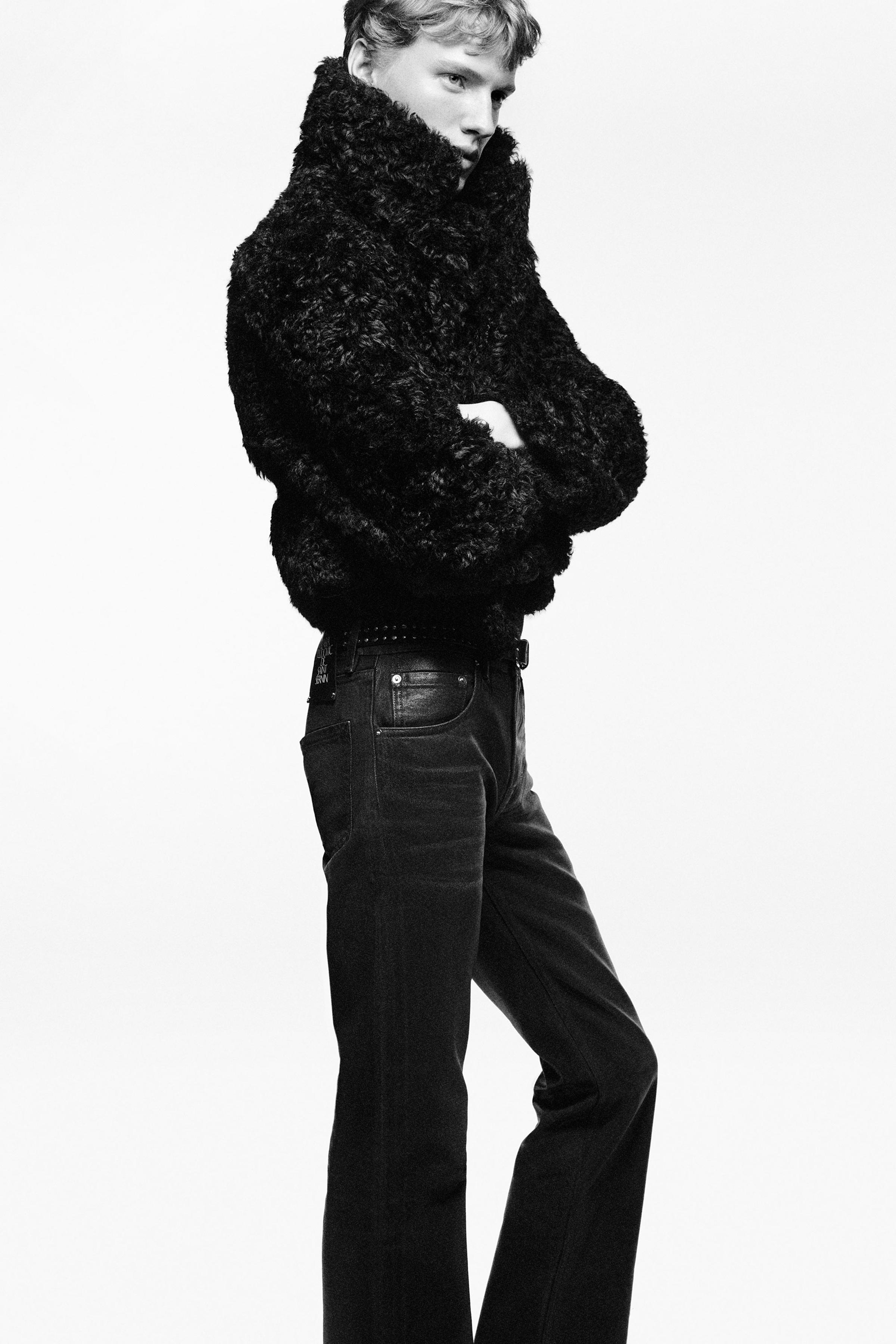 LUDOVIC DE SAINT SERNIN x ZARA REVERSIBLE DOUBLE FACED FAUX LEATHER JACKET