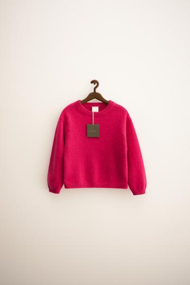 Zara ZARA TIMELESS - 100% CASHMERE SWEATER - Fuchsia