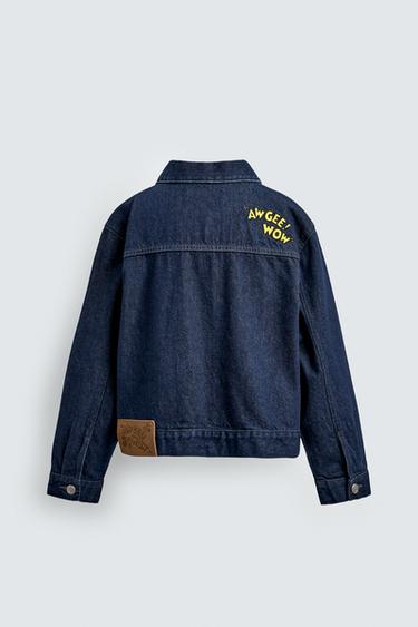 JEANSJACKE MIT STICKEREIEN HARRY LAMBERT FOR ZARA X DISNEY - Blau von Zara