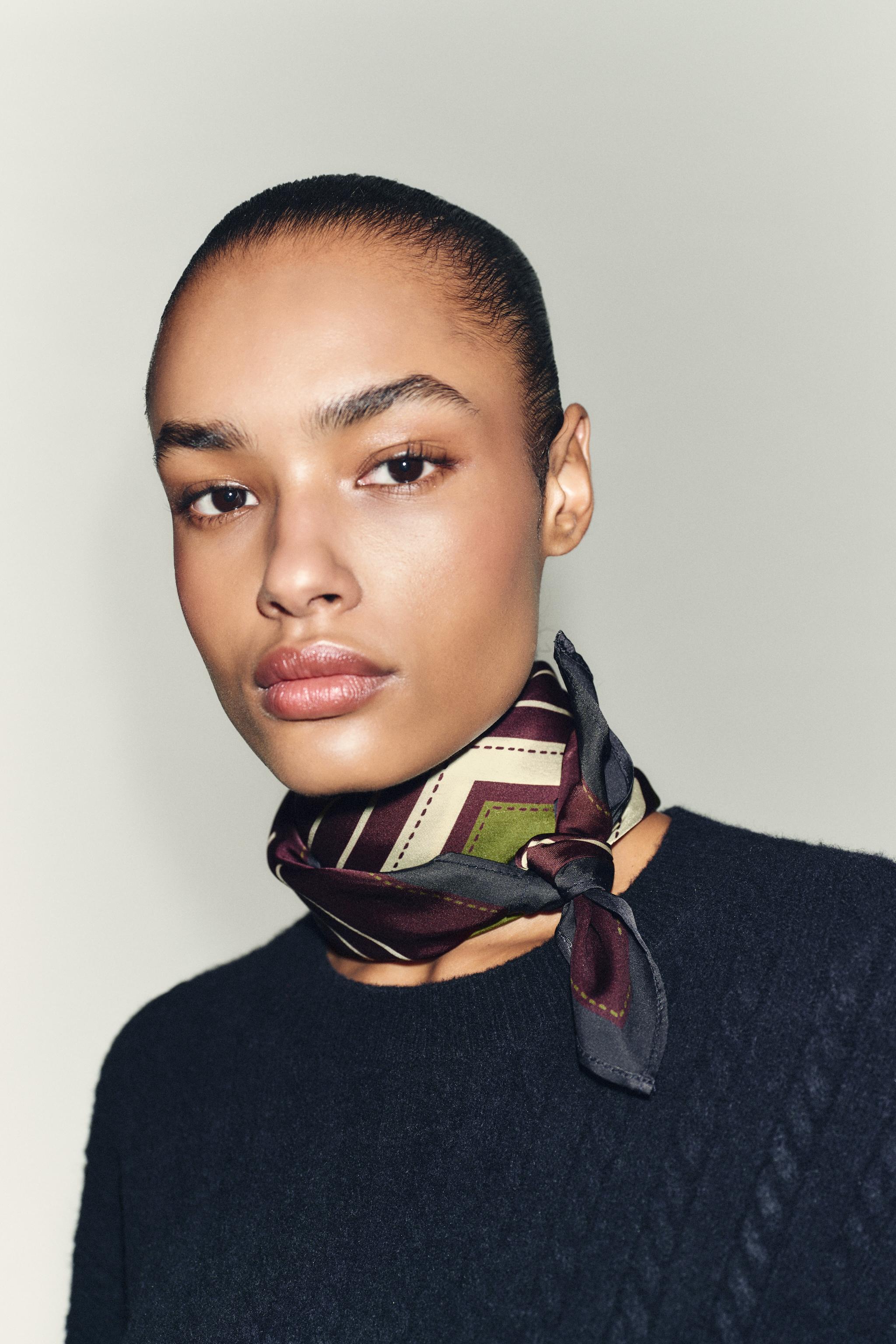 FOULARD IMPRIMÉ RAYURES