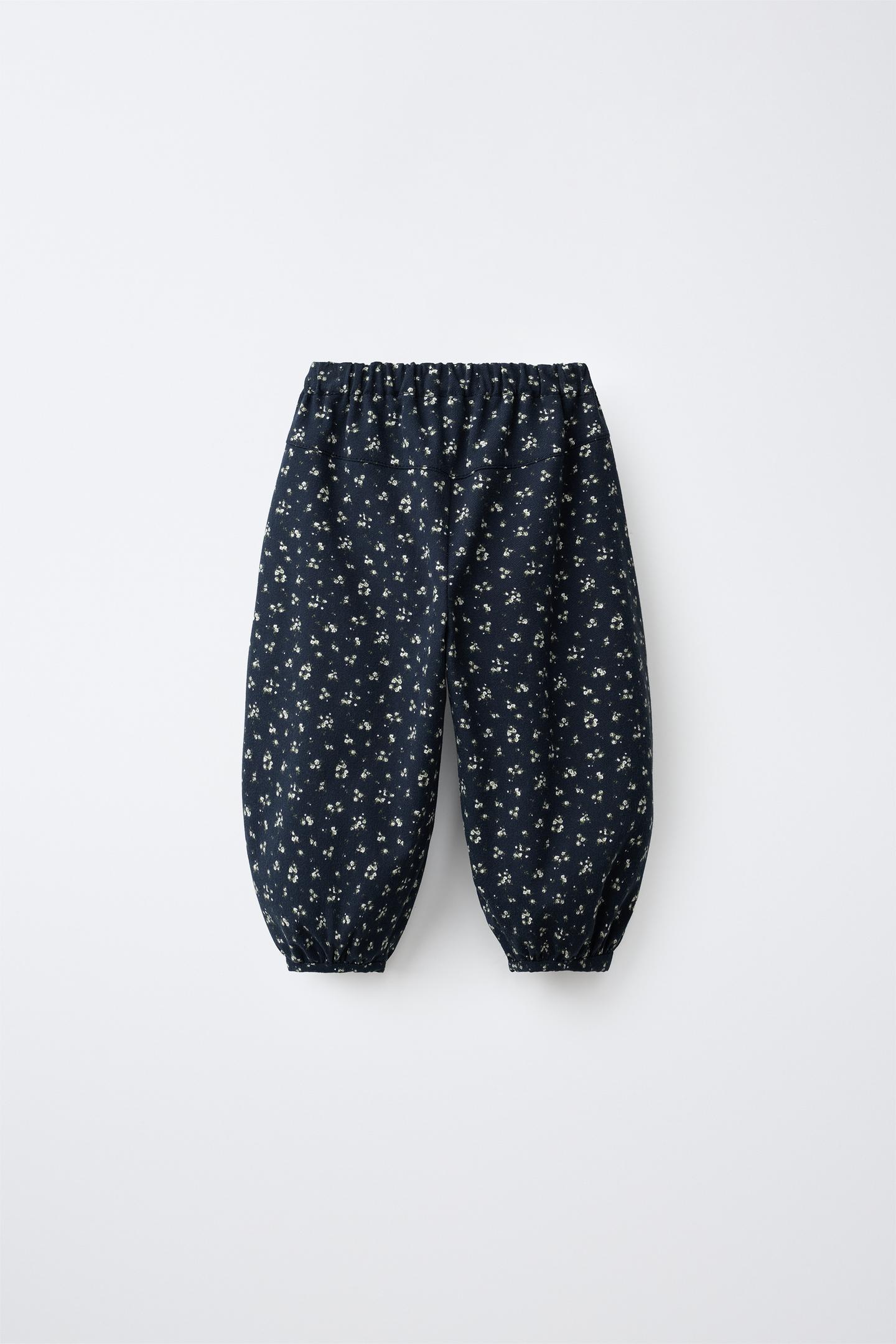 Детские брюки Zara Printed Bloomer, цвет: Чёрный — фото 2