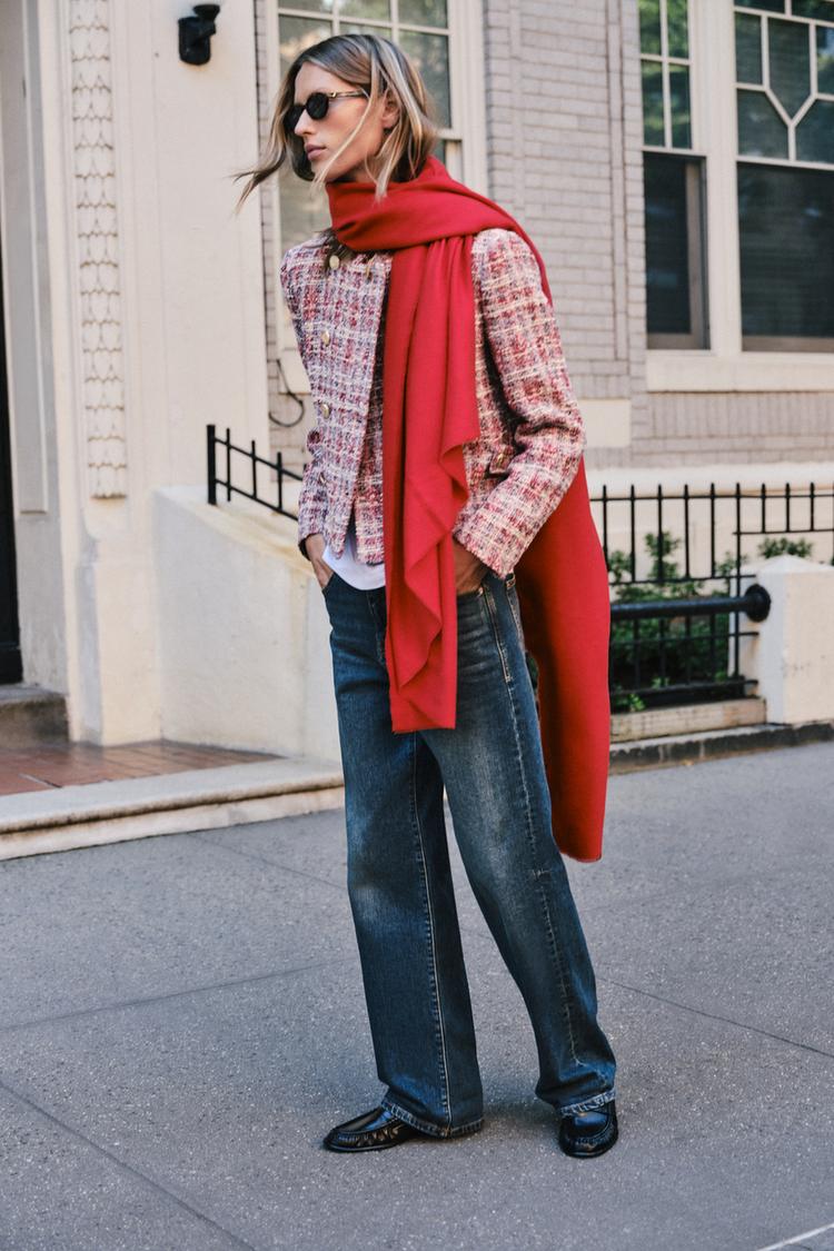 TEXTURED CROPPED BLAZER