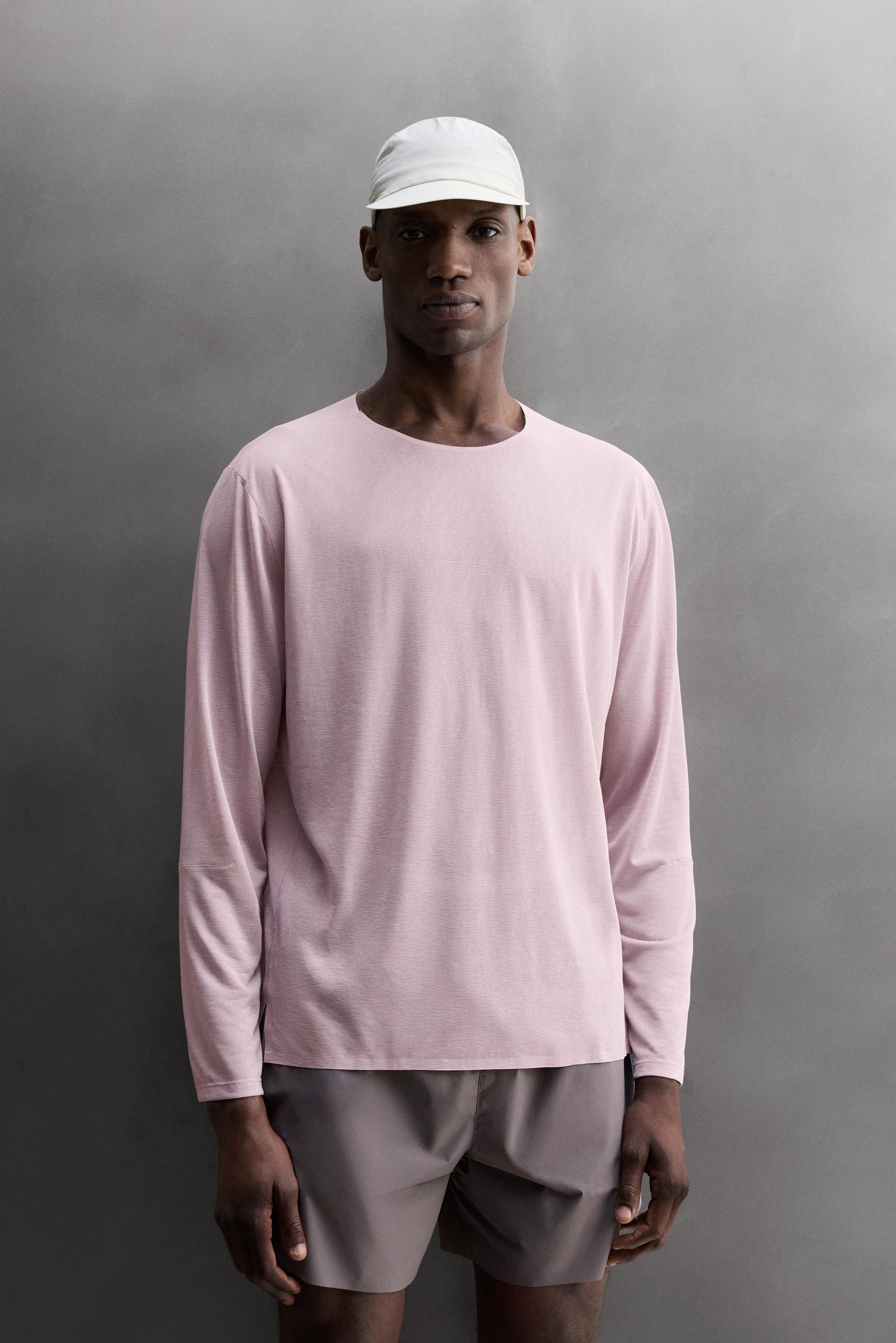 LIGHTWEIGHT STRUCTURED RUNNING T-SHIRT — Violet