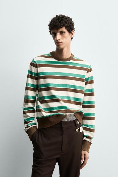 CAMISETA RAYAS HARRY LAMBERT FOR ZARA X DISNEY - Marrón / Verde de Zara