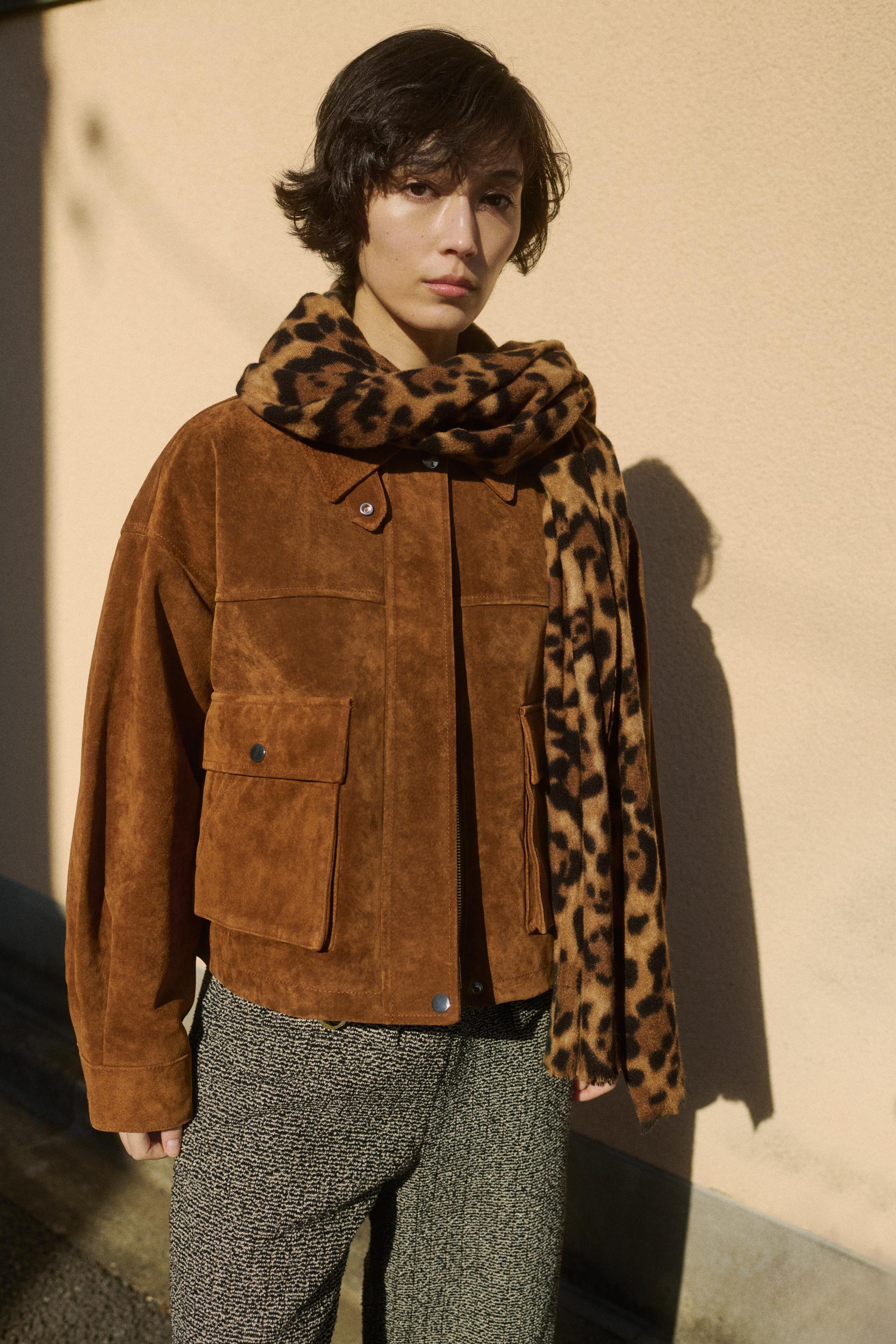 新品同様　ZARA　子羊革ボンバージャケット　XL　ブラウン 新品同様 ZARA 子羊革ボンバージャケット XL ブラウン ZARA（ブラウン