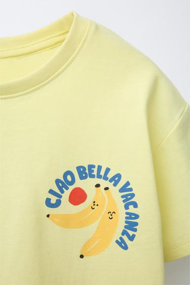2-6 YEARS/ BANANA T-SHIRT AND BERMUDA PYJAMAS - Yellow by Zara - Image 5