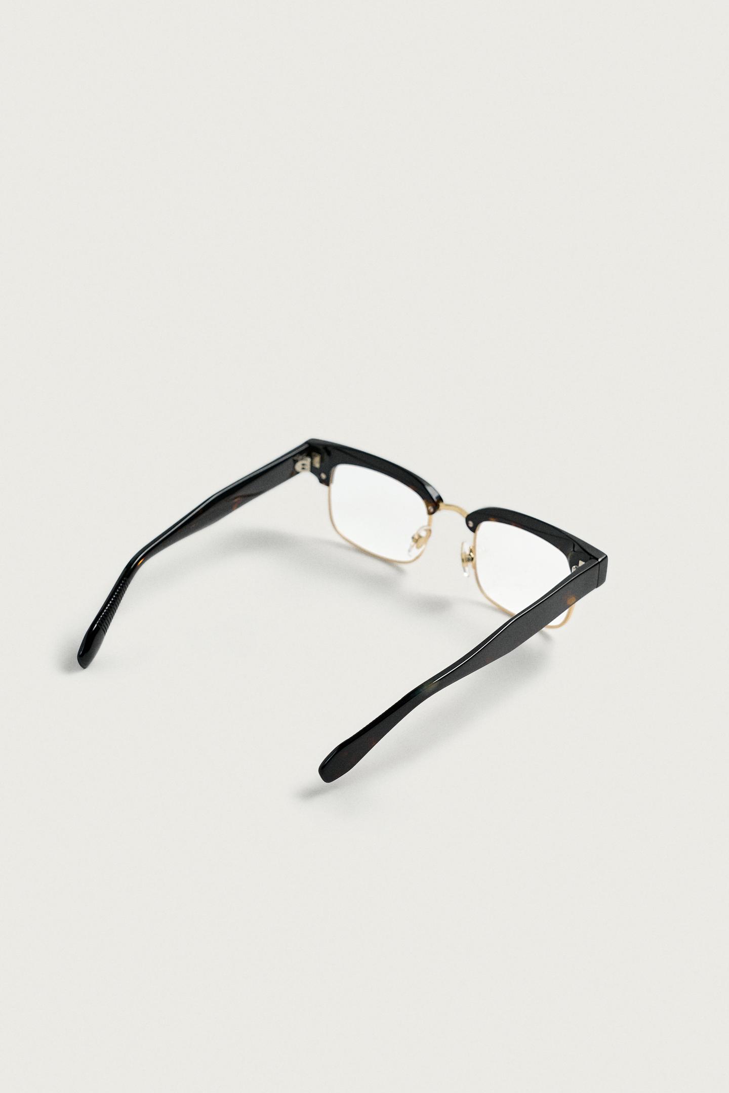 Zara Combination Acetate Glasses, цвет: Чёрный — фото 6