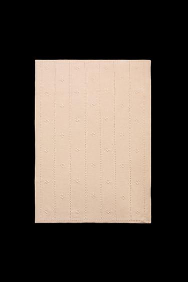 MANTA BEBÉ ALGODÓN CALADO - Rosa de Zara