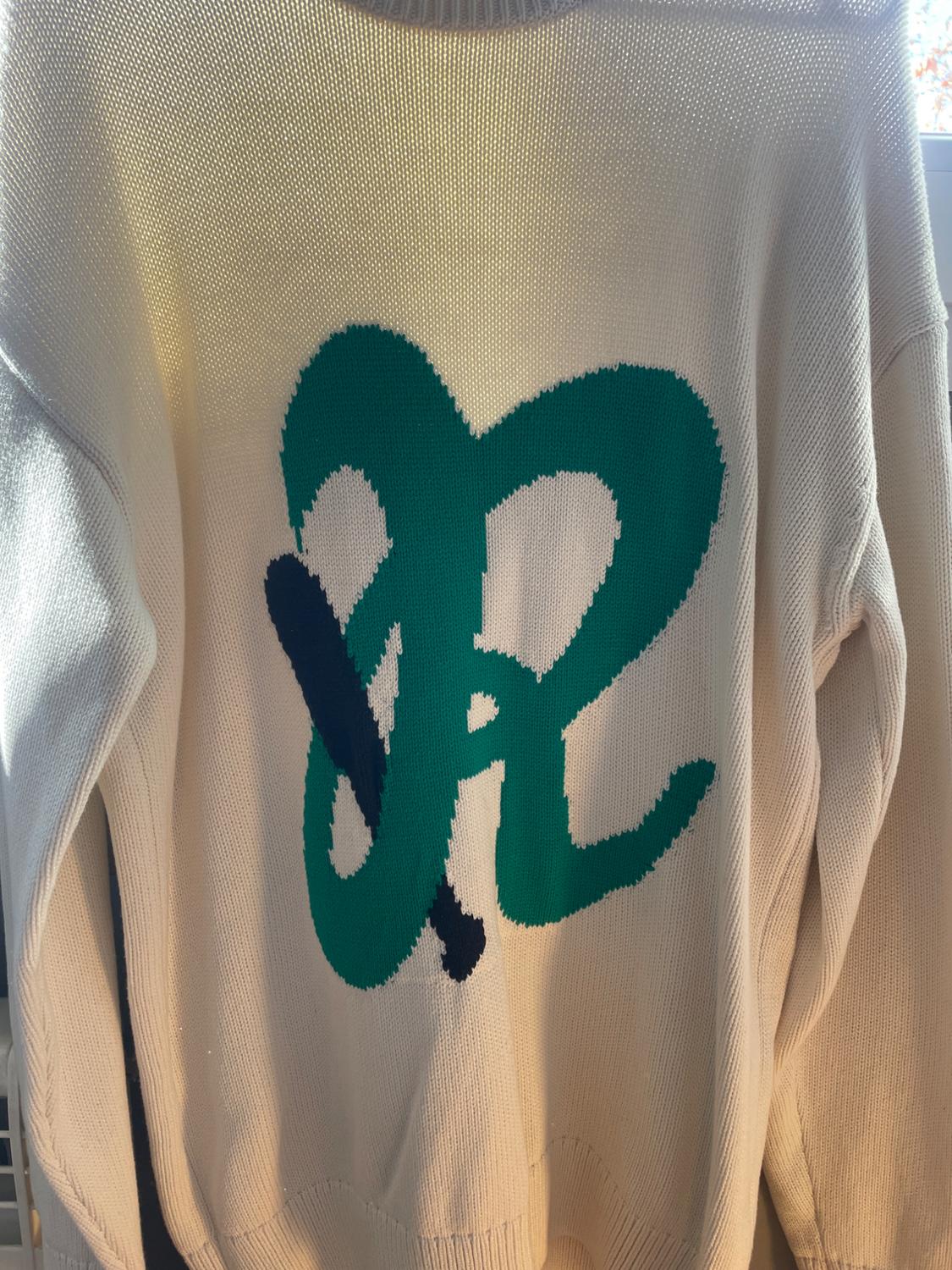 JACQUARD SWEATER WITH LETTER