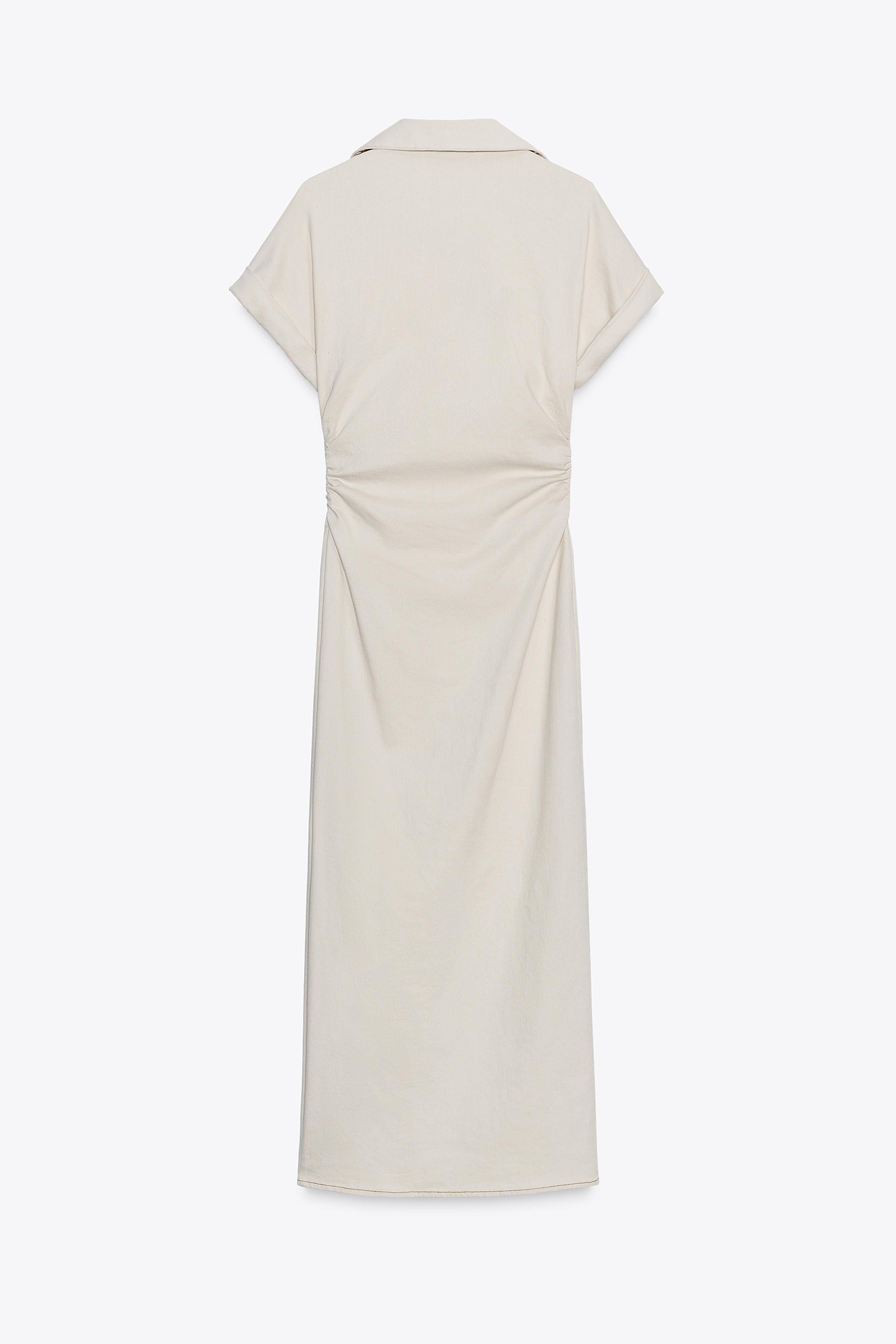 ROBE MIDI PLIS TAILLE