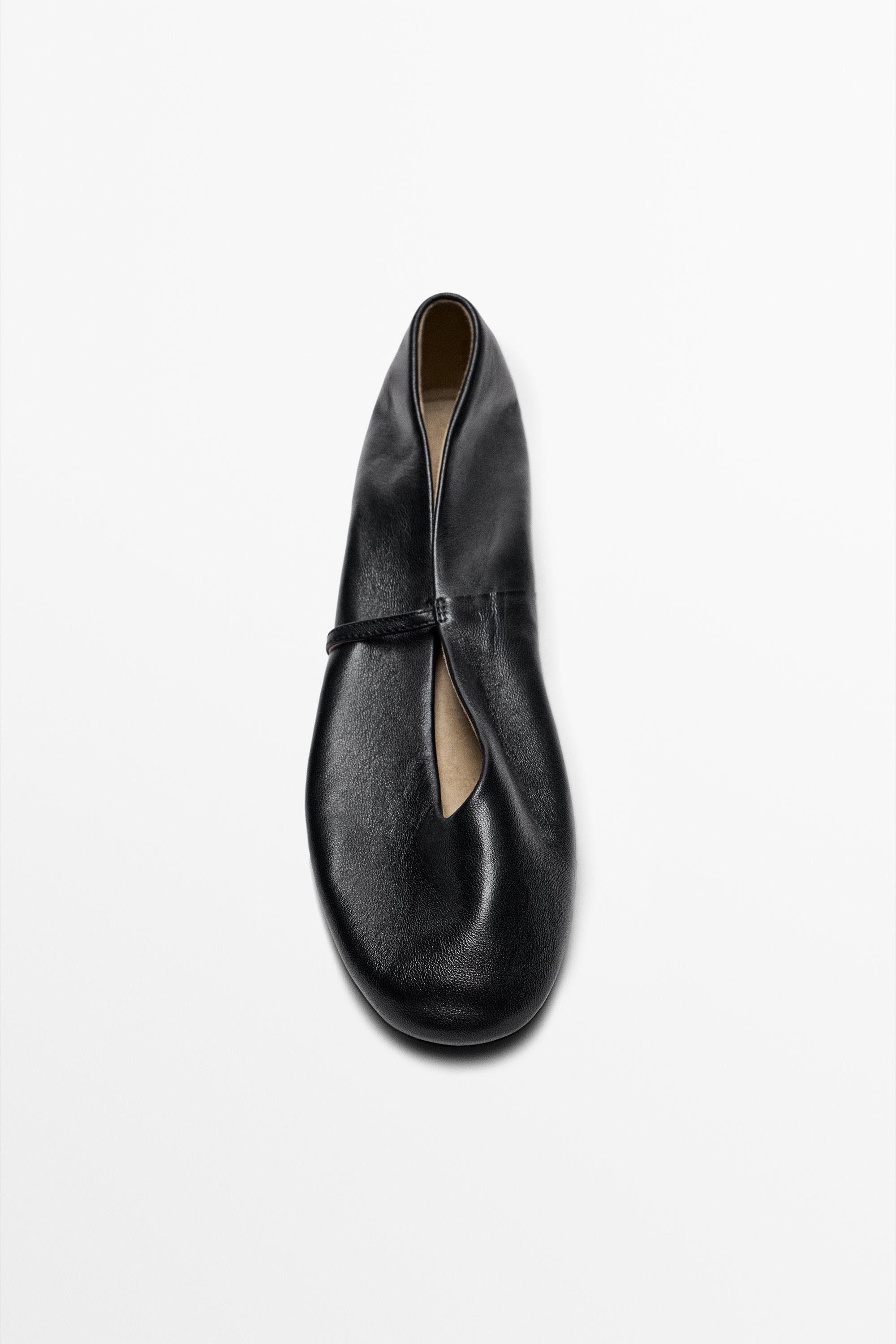 Soft leather ballerinas