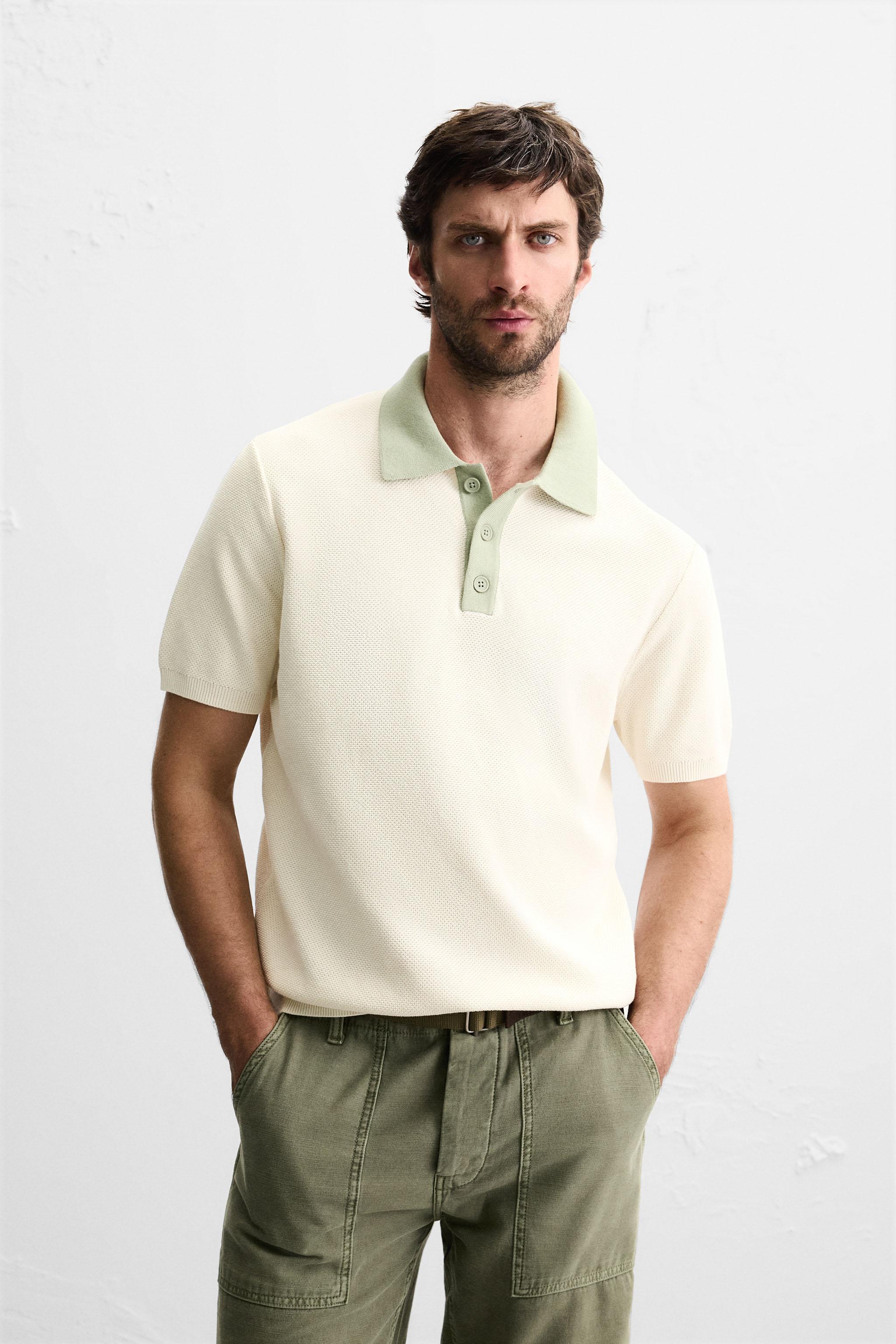POLO EN MAILLE CONTRASTE
