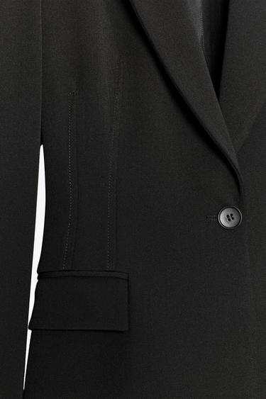 BLAZER TAILLÉE UN BOUTON - Noir de Zara - Image 5