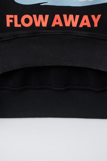 SWEAT À LOGO IMPRIMÉ - Anthracite foncé de Zara - Image 3