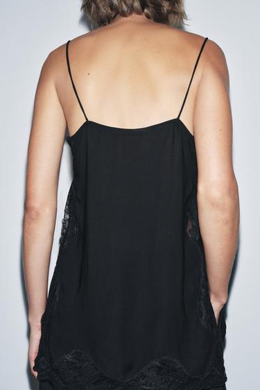 TOP STYLE LINGERIE EN DENTELLE ZW COLLECTION - Noir de Zara - Image 2