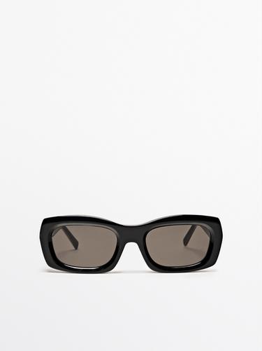 Zara Rectangular sunglasses - Black