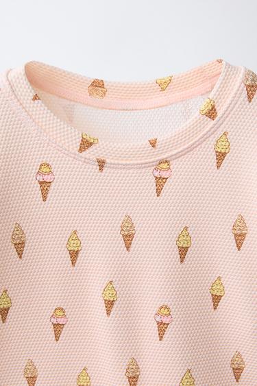 1-6 YEARS/ ICE CREAM PRINT RASH GUARD - Pink by Zara - Image 2