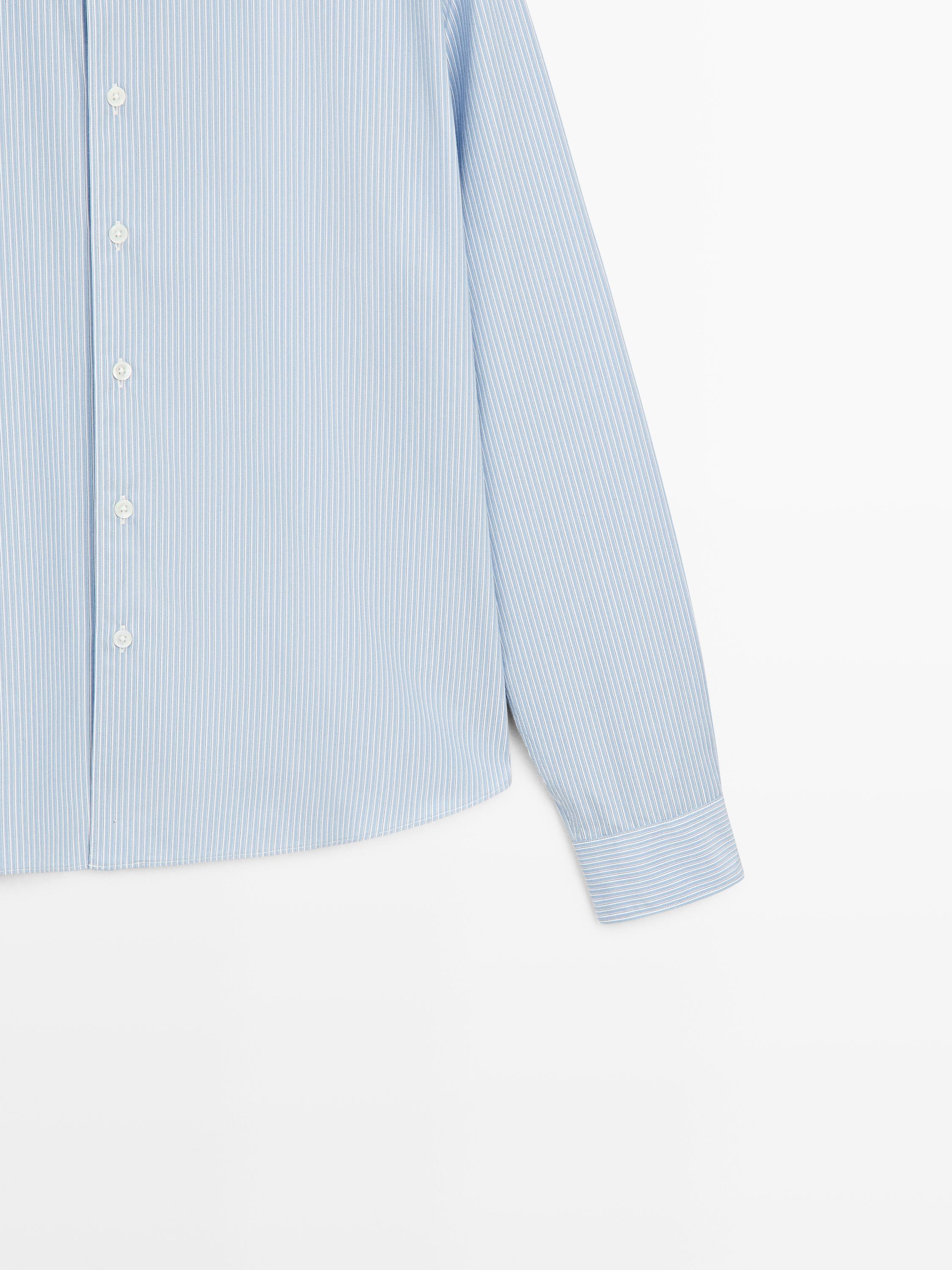 Chemise regular fit en popeline 100 % coton