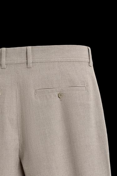 PANTALÓN CHINO ESTRUCTURA CONFORT - Visón claro de Zara