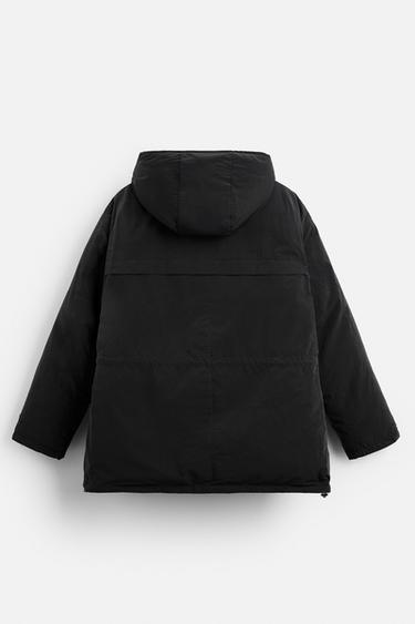 WATER-REPELLENT PADDED PARKA - Black by Zara - Image 6