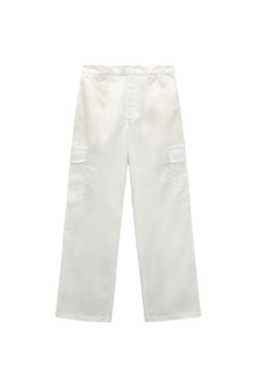 WIDE-LEG CARGO TROUSERS