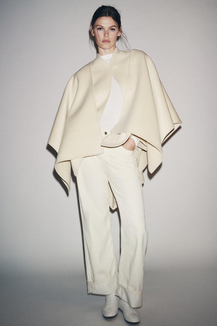 ZW COLLECTION ウールケープコート - エクリュ | ZARA Japan / 日本 