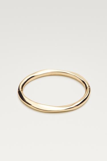 Fine irregular contour bracelet — Golden 1