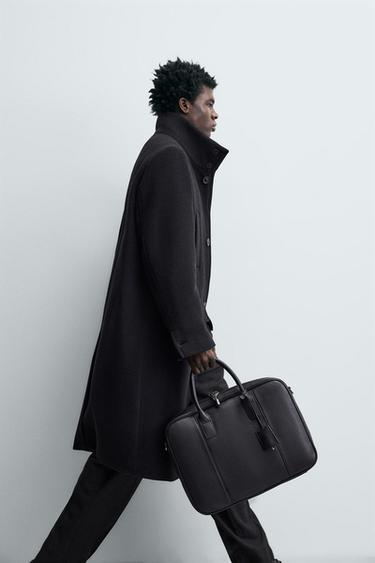 LEATHER BRIEFCASE - Black by Zara - Image 2