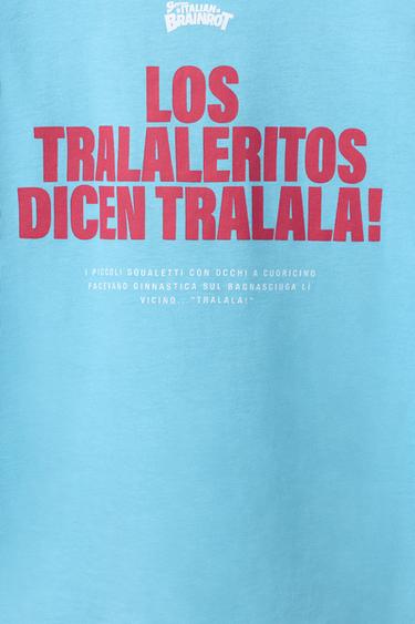 T-SHIRT IMPRIMÉ SKIFIDOL ITALIAN BRAINROT™ - Bleu de Zara - Image 3