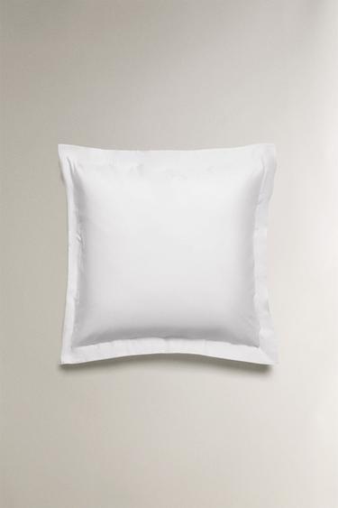 PERCALE PILLOWCASE (200 THREAD COUNT) - White by Zara - Image 2