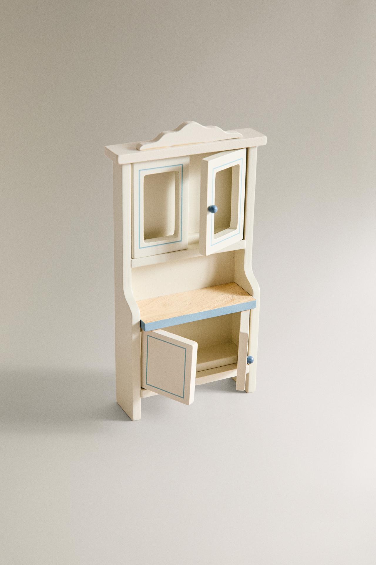 KIDS' DOLL HOUSE DINING ROOM TOY SET — Cream